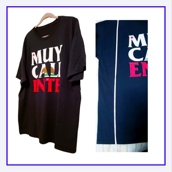 🔥NWOT/T-SHIRT "MUY CALI ENTE" CALIFORNIA-BLACK ??SIZE - Picture 4 of 7